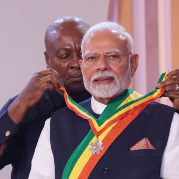 પ્રધાનમંત્રી મોદીને ઘાનાએ આપ્યું ‘રાષ્ટ્રીય સન્માન’, બંને દેશો વચ્ચે 4 કરાર અંગે સમજૂતી