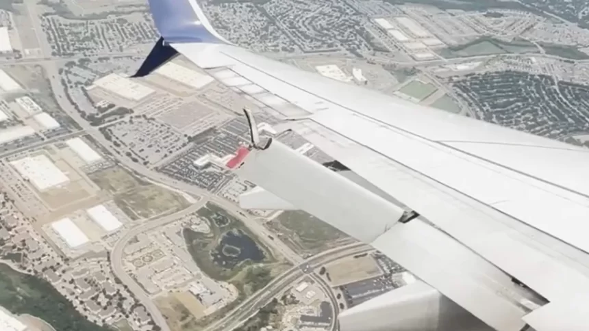 બોઈંગ 737-800માં ખામી, 12,000 ફૂટ ઊંચાઈ પર વિમાનના પાંખનો ભાગ તૂટ્યો