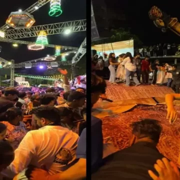 સુરતના અડાજણમાં ગણેશ આગમન યાત્રામાં સ્ટેજ ધરાશાયી, અનેક ઈજાગ્રસ્ત અને ભયનો માહોલ