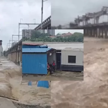 ધરોઈ ડેમમાંથી પાણી છોડાતાં અમદાવાદમાં સાબરમતી બે કાંઠે, બાકરોલ ગામ નજીક 25 શ્રમિકોનું રેસ્ક્યૂ