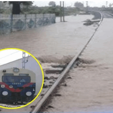 ગોધરા નજીક રેલવે ટ્રેક ધોવાઈ જતાં મોટી દુર્ઘટના ટળી, મુસાફરોને એક કલાકથી વધુ રાહ જોવી પડી