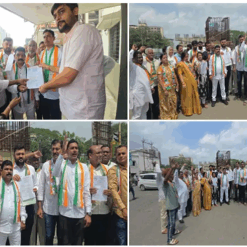 વાપી શહેર કોંગ્રેસનો આક્રોશ: રેલવે ફ્લાય ઓવરનું નિર્માણ ત્રણ વર્ષ બાદ પણ અધૂરું, તાળાબંધીની ચિમકી