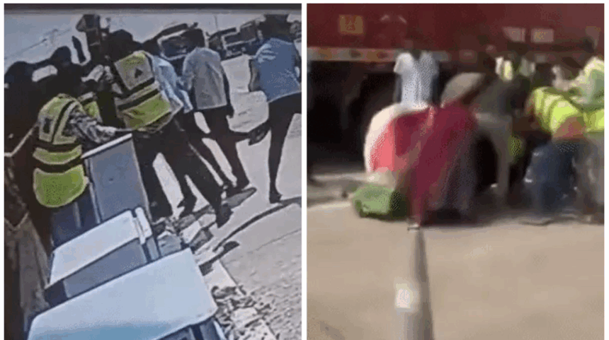 સાંતલપુર ટોલ બૂથ પર પરિવાર પર હુમલો: ખરાબ રસ્તા પર વાંધો ઉઠાવતા કર્મચારીઓ ધોકા-લાકડી સાથે તૂટી પડ્યા