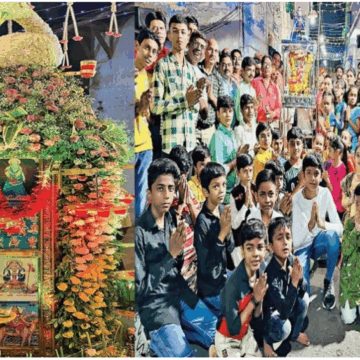 અમદાવાદમાં નવરાત્રિની રમઝટ: શેરી ગરબા સાથે પર્યાવરણ, સાઇબર સુરક્ષા અને સ્વચ્છતાનો સંદેશ