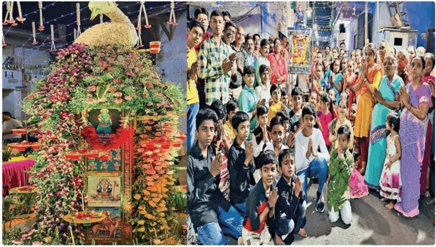 અમદાવાદમાં નવરાત્રિની રમઝટ: શેરી ગરબા સાથે પર્યાવરણ, સાઇબર સુરક્ષા અને સ્વચ્છતાનો સંદેશ