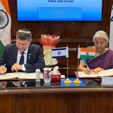 ભારત-ઈઝરાયલ વચ્ચે દ્વિપક્ષીય રોકાણ સંધિ પર હસ્તાક્ષર, રોકાણકારોને મળશે સુરક્ષા અને તેજી