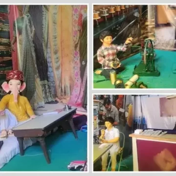 સુરતના ઉદ્યોગોને સમર્પિત અનોખી ગણેશજીની પ્રતિમાઓ: મહિધરપુરામાં ગણેશોત્સવ આકર્ષણનું કેન્દ્ર