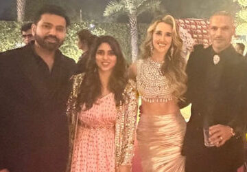 રોહિત-શર્મા-પત્ની-રિતિકા-સાથે-પહોંચ્યો-શિખર-ધવનના-લગ્નમાં,-વિરાટ-કોહલીએ-આપી-શુભેચ્છા